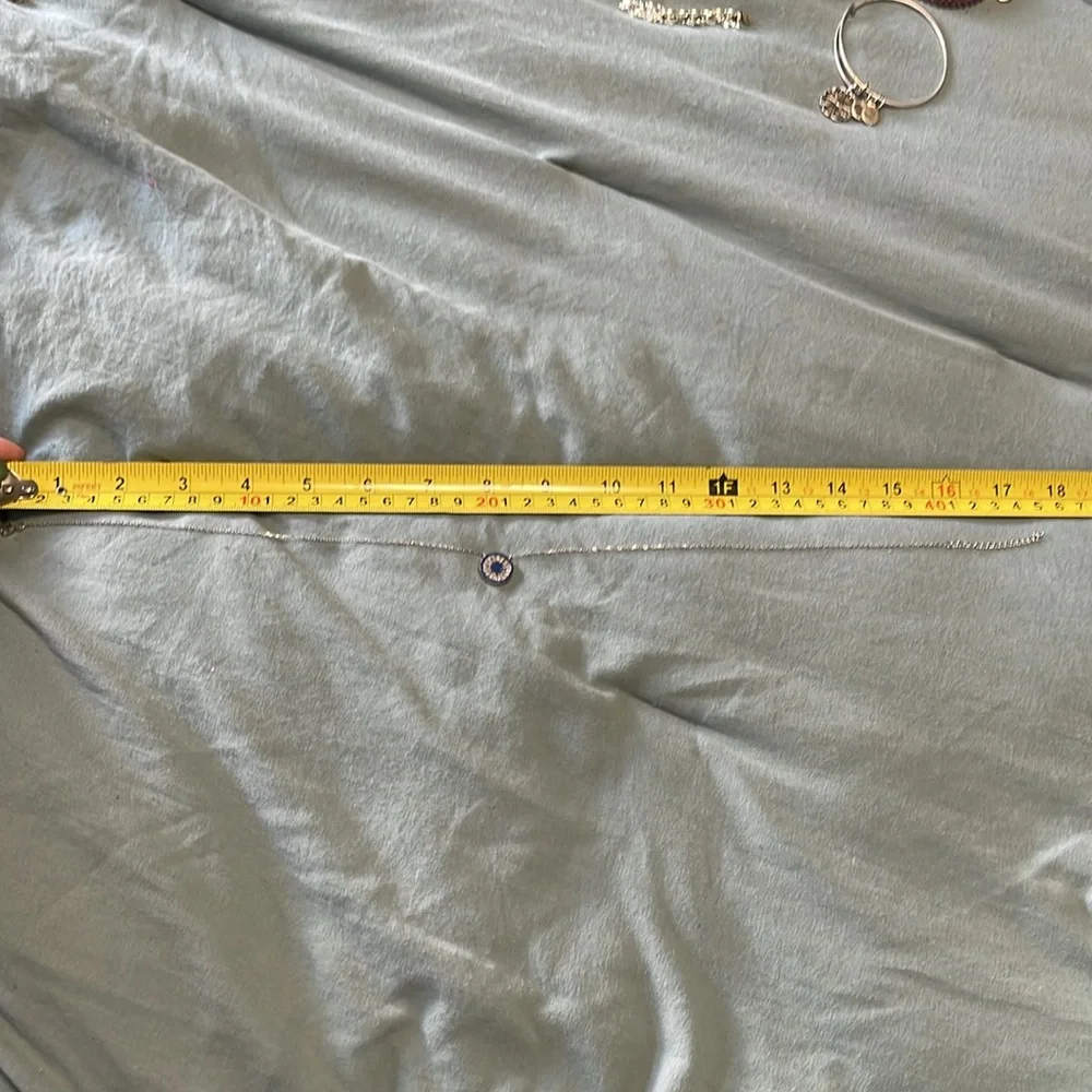 Blue Circle Accent Necklace - Picture 4 of 4